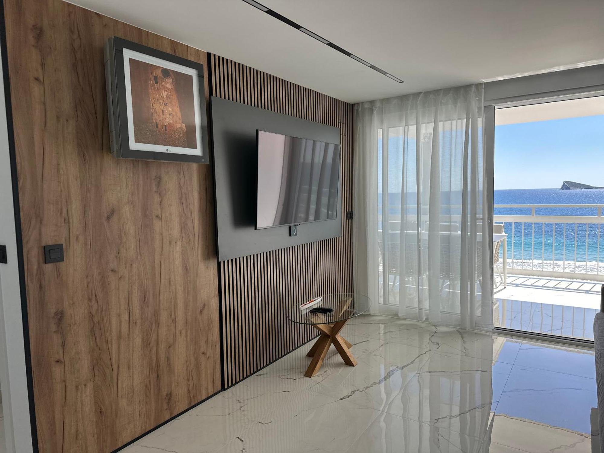 Esmeralda, Benidorm Beachfront Poniente, 1st line Frontal Seaview, Ocean Terrace Buitenkant foto